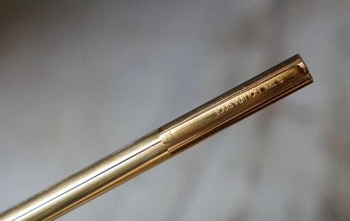 Stylo plume Louis Vuitton PL.OR lignes profondes - Plume en OR 18 Carats
