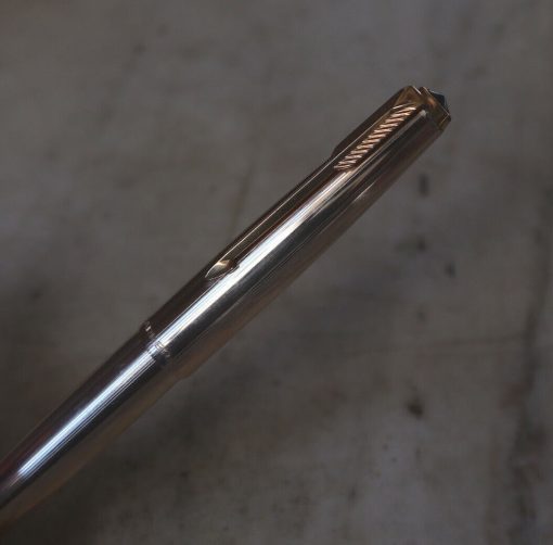 STYLO PLUME DOUBLÉE VINTAGE PARKER 65 PLAQUÉ OR - OR MASSIF 18 CARATS NEUF DANS SA BOÎTE