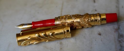 STYLO PLUME OMAS RETURN TO MOTHERLAND VERSION OR MASSIF 18 CARATS - EXCEPTIONNEL