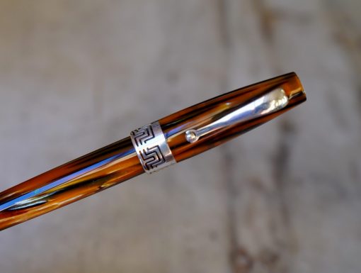 STYLO ROLLER MONTEGRAPPA EXTRA TURTLE - MONTURE ARGENT MASSIF 925