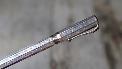 STYLO PLUME MONTEGRAPPA REMISNISCENCE ARGENT MASSIF 925 - PLUME OR MASSIF 18 CARATS