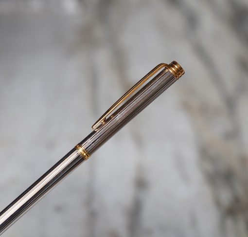 STYLO BILLE WATERMAN GENTLEMAN EN ARGENT MASSIF 925 & PL. OR 18 CARATS