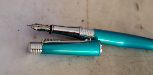 STYLO PLUME CROSS BEVERLY EN METAL LAQUE TURQUOISE & CHROME