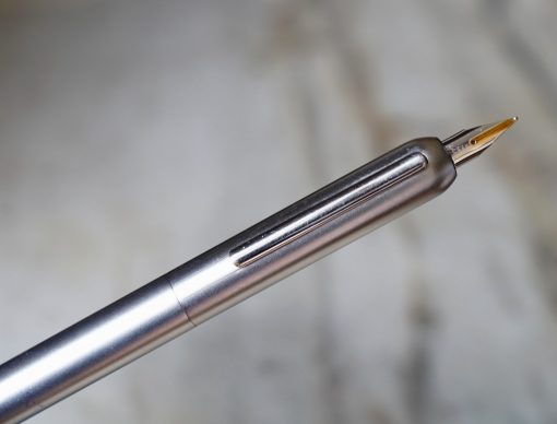 STYLO PLUME LAMY DIALOG CAPLESS METAL PALLADIE - PLUME OR MASSIF 14 CARATS