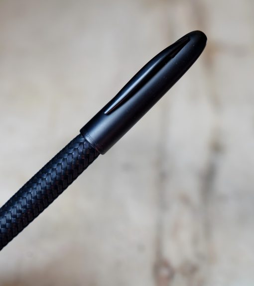STYLO ROLLER PORSCHE DESIGN ACIER TRESSEE - FINITION ULTRA BLACK