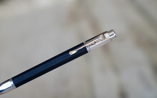 STYLO BILLE CARAN D'ACHE VARIUS EBONY - BOIS D'EBENE FINITION RHODIEE