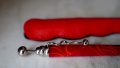 ORIGINAL STYLO BILLE JEAN-PIERRE LEPINE ZIG-ZAG EN RESINE ROUGE MARBREE & CHROME – Image 2