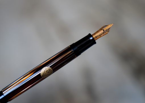 STYLO PLUME PELIKAN M 400 TORTOISE SHELL - PLUME OR 18 CARATS - EXTRA FINE