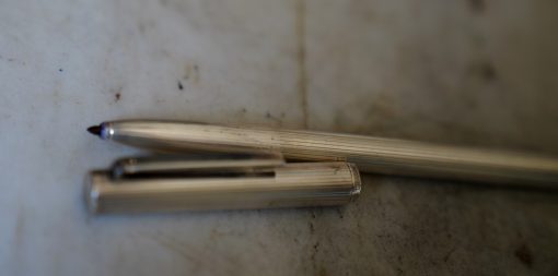 STYLO ROLLER DUNHILL EN ARGENT MASSIF 925 - FINITION GODRON - RARE VERSION