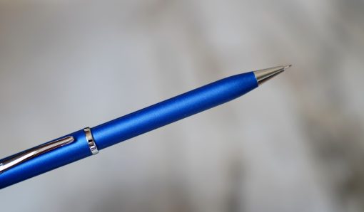 STYLO PORTE-MINES CROSS CENTURY EN LAQUE BLEU MAT & CHROME