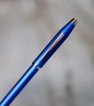 STYLO PORTE-MINES CROSS CENTURY EN LAQUE BLEU MAT & CHROME – Image 2