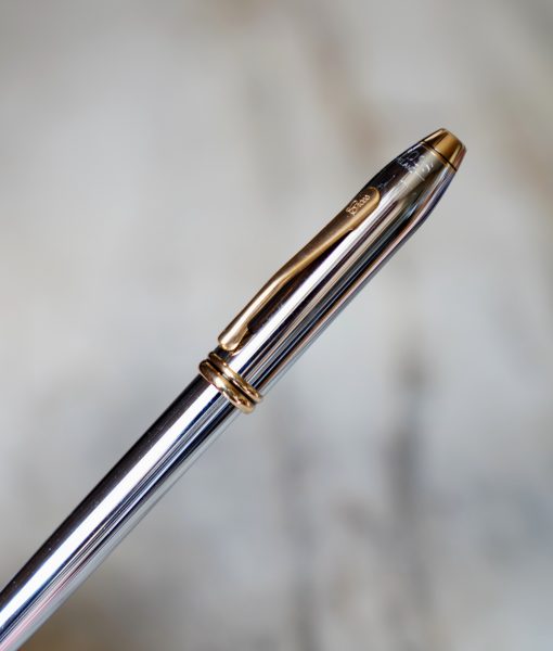 GRAND STYLO ROLLER CROSS TOWNSEND EN METAL CHROME - FINITION LISSE