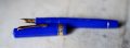 STYLO PLUME OMAS EUROPA EN RESINE BLEU FONCEE- PLUME OR MASSIF 18 CARATS – Image 2