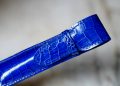 MIGNON - ETUI A STYLOS EN CUIR BLEU CROCODILE - MODELE UNE PLACE – Image 2