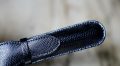 MIGNON - ETUI A STYLOS EN CUIR NOIR LEZARD - MODELE UNE PLACE – Image 2