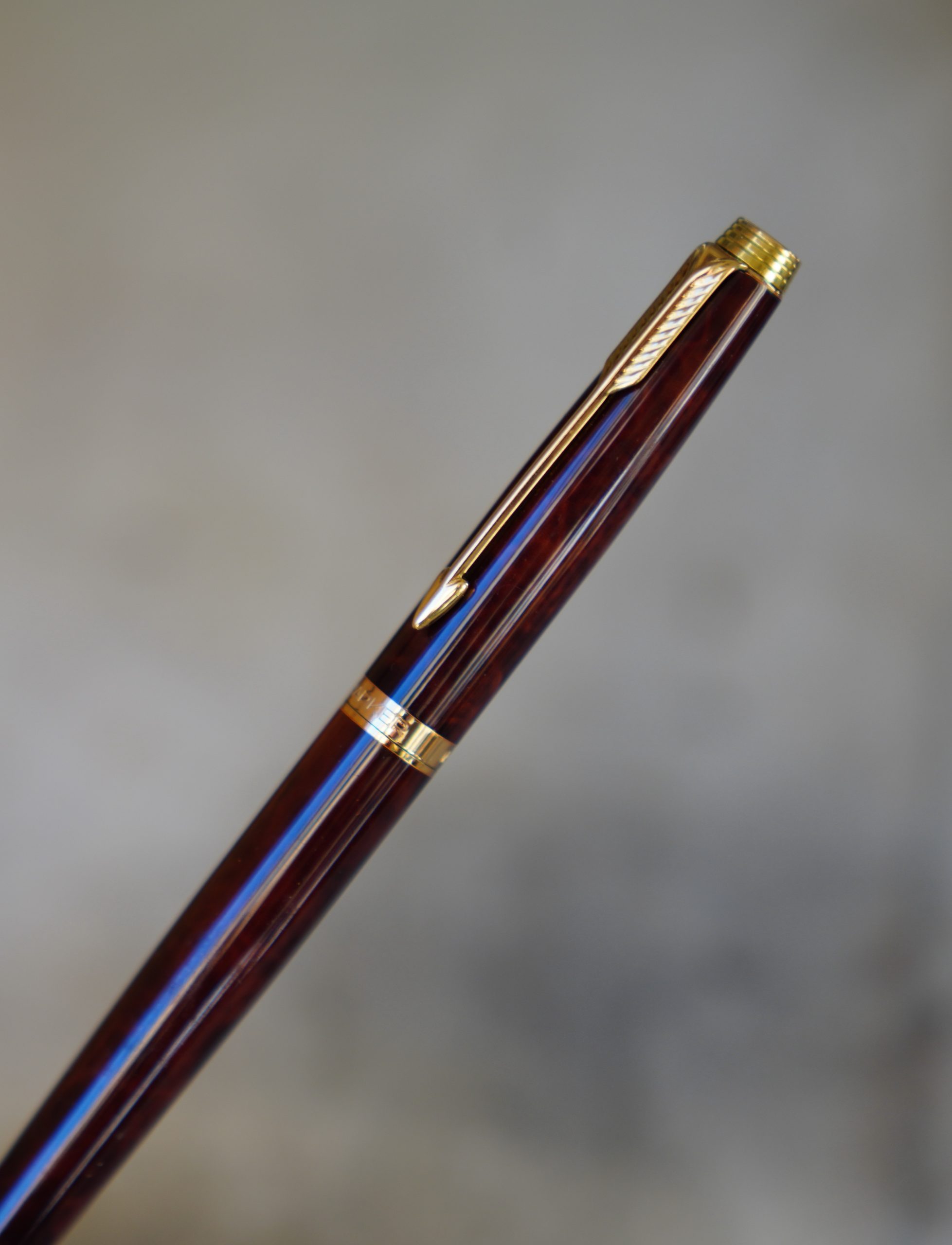 STYLO PLUME PARKER 75 LAQUE THUYA - PLUME OR MASSIF 14 CARATS - EXTRA FINE – Image 2