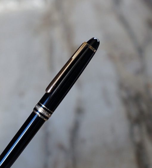 Stylo porte-mine Montblanc Meisterstück en résine noire & PL.OR 18K