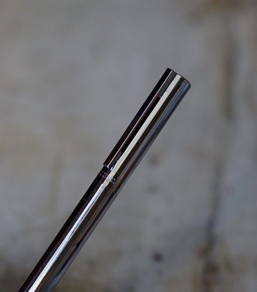 Stylo plume Waterman en metal finition sans coupes - plume or massif 18 carats