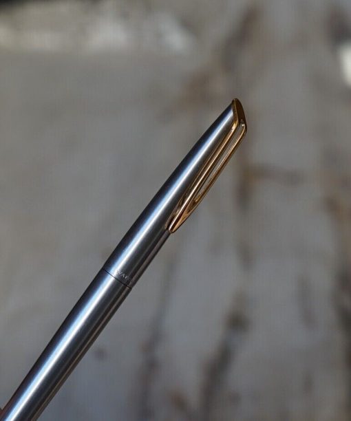 Stylo plume Waterman CF en métal chrome- plume en or massif 18 carats
