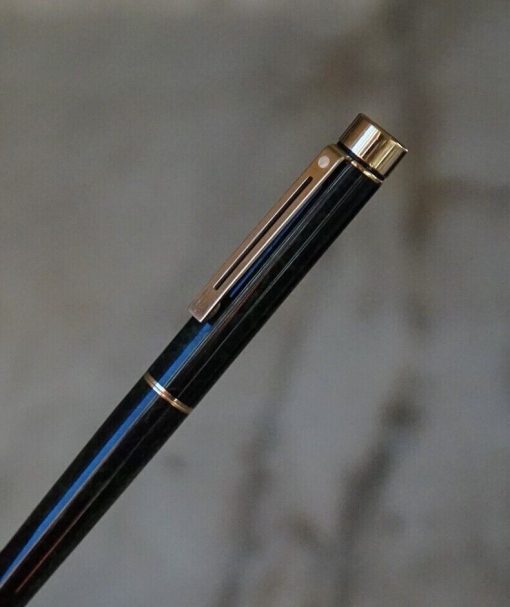Stylo plume Sheaffer Targa laque malachite ronce - plume en or 14 carats