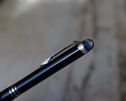 Stylo bille Montblanc Starwalker blue planet finition platinum