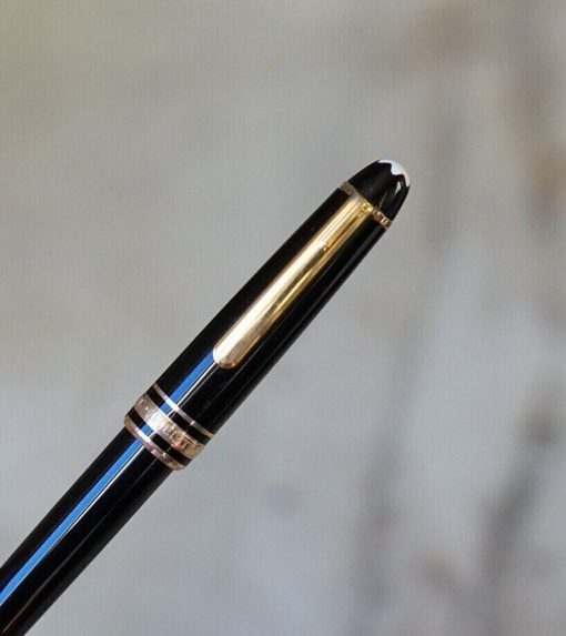 Stylo plume Montblanc Meisterstück Mozart résine noire - plume en or 14k