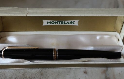 STYLO PLUME MONTBLANC 24 PISTON REMPLISSAGE RARE - OR 18 CARATS NEUF DANS SA BOÎTE - BOITE D'ORIGINE-