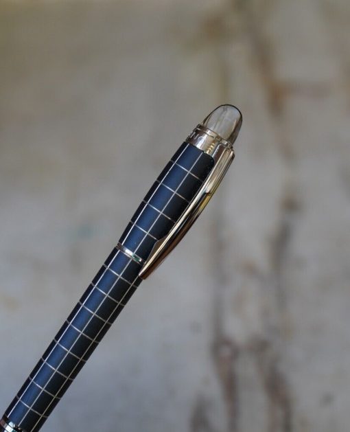 STYLO PLUME MONTBLANC STARWALKER METAL RUBBER - PLUME EN OR MASSIF 14K
