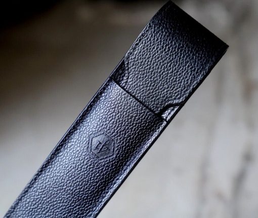 ETUI A STYLOS WATERMAN EN CUIR NOIR - MODELE UNE PLACE