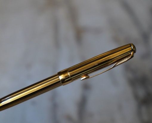 STYLO PORTE-MINES PARKER SONNET PL. OR 18 CARATS - FINITION ATHENES