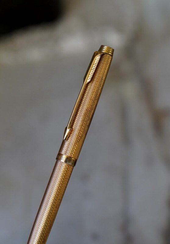 Stylo Roller Parker 85 Plaqué Or - Finition Florence Rare - Occasion De Prestige