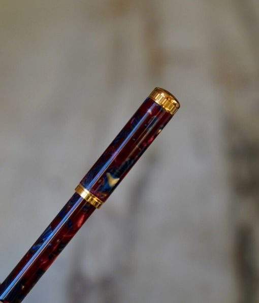 CHARMANT STYLO PLUME WATERMAN LADY AGATHE VIOLET - PLUME EN OR MASSIF 18 CARATS