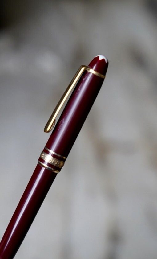 STYLO BILLE MONTBLANC MEISTERSTÜCK MOZART EN RESINE BORDEAUX & PL. OR