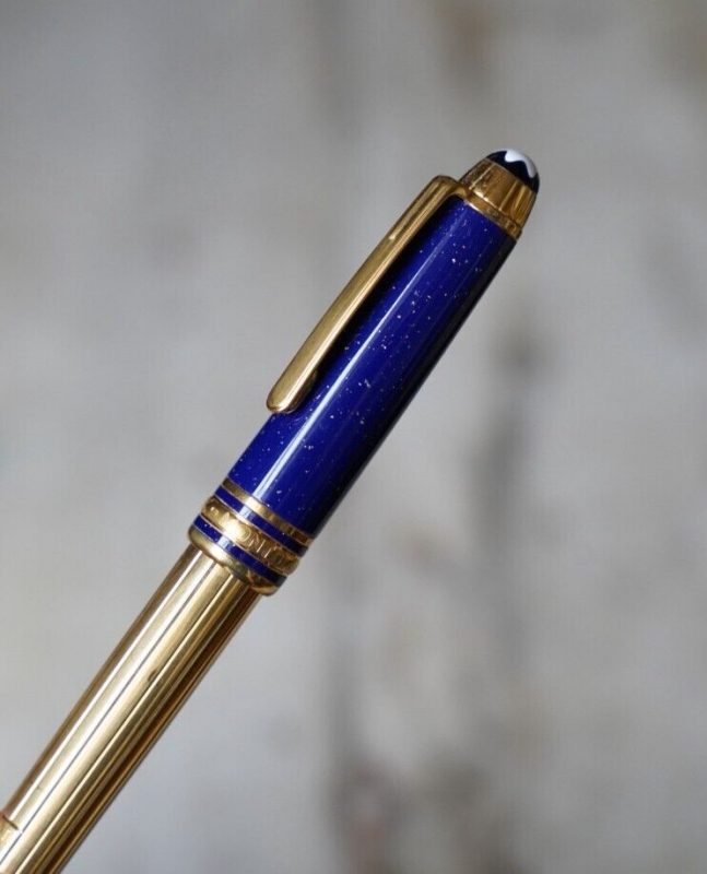 Stylo plume en résine rouge bronze et noire plume Bock