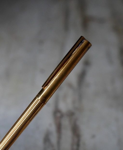 STYLO PLUME S.T. DUPONT CLASSIC EN VERMEIL 925 - PLUME EN OR MASSIF 18 CARATS