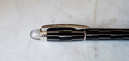 STYLO ROLLER MONTBLANC STARWALKER BLACK MYSTERY MOTIFS GEOMETRIQUES - FINITION PLATINUM