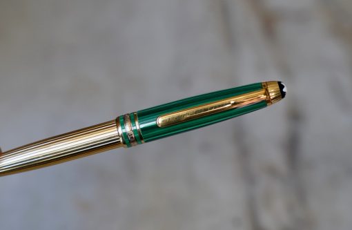 STYLO BILLE MONTBLANC MEISTERSTÜCK CSAR NIKOLAI LAQUE MALACHITE & PL. OR - RARE VERSION