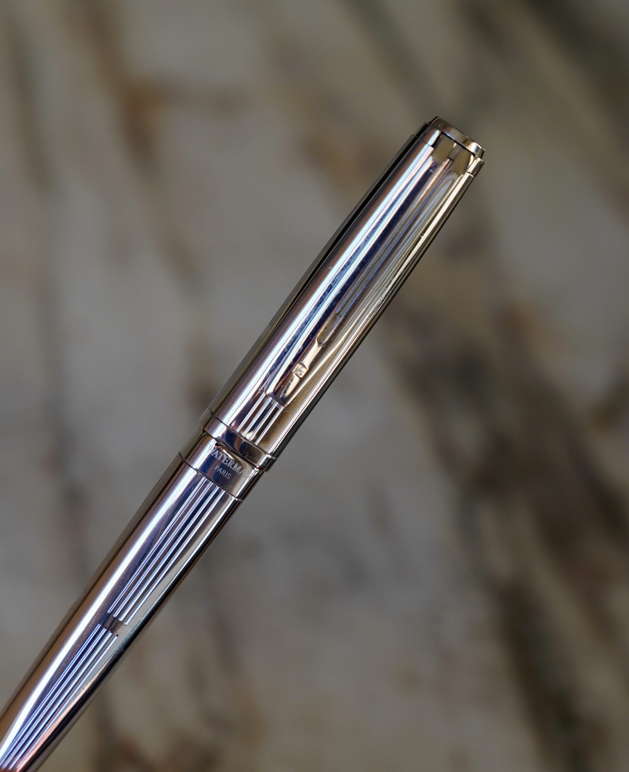 MAGNIFIQUE STYLO BILLE WATERMAN EXCEPTION EN ARGENT MASSIF 925 - RARE VERSION