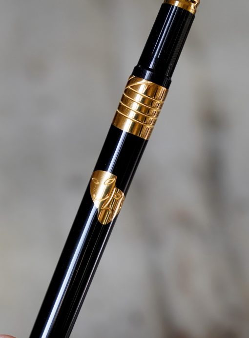 SPLENDIDE STYLO PLUME S.T. DUPONT BLACK TEATRO LAQUE DE CHINE EDITION SPECIALE - PLUME OR MASSIF 18 CARATS