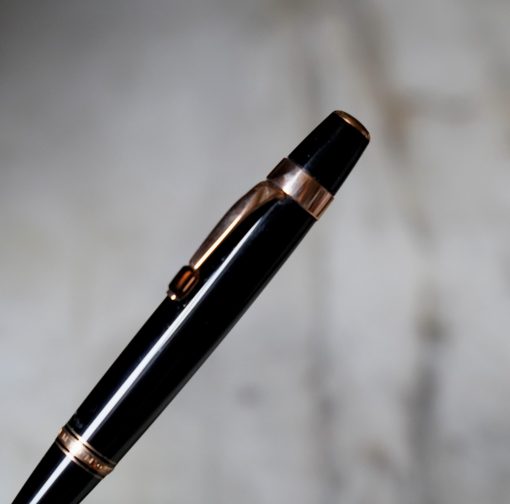 STYLO BILLE MONTBLANC BOHEME FINITION OR ROSE - PIERRE CITRINE - RARE VERSION