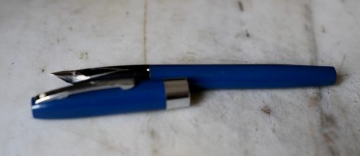 STYLO PLUME SHEAFFER TRIUMPH EN RESINE BLEU VERT - PLUME LOSANGE FINE - RARE VERSION