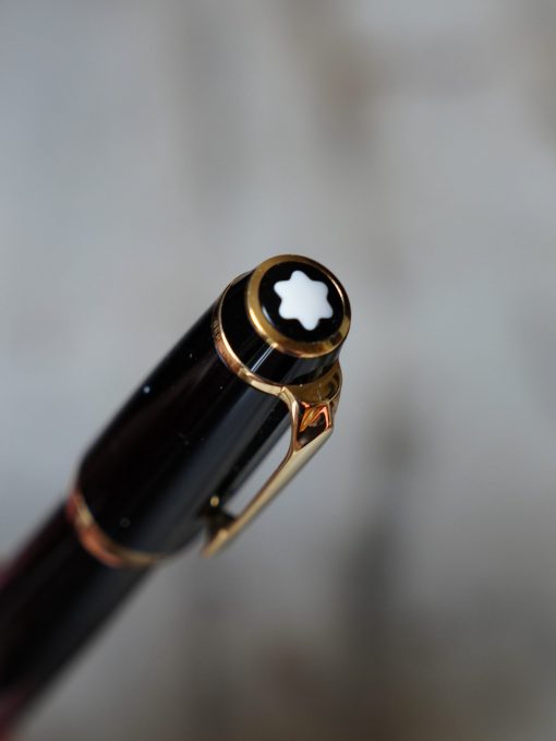 STYLO PLUME MONTBLANC BOHEME NOIR & PL. OR - PLUME FIXE 18 OR CARATS