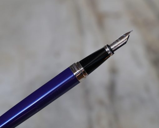 STYLO PLUME WATERMAN EXCEPTION LAQUE BLEU NUIT - PLUME EN OR MASSIF 18 CARATS