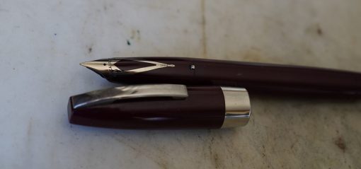 STYLO PLUME SHEAFFER PFM PEN FOR MEN EN RESINE BORDEAUX - PLUME PALLADIUM ARGENT
