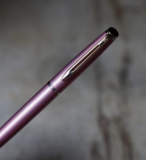 STYLO ROLLER WATERMAN HEMISPHERE EN LAQUE ROSE METALLISEE & CHROME