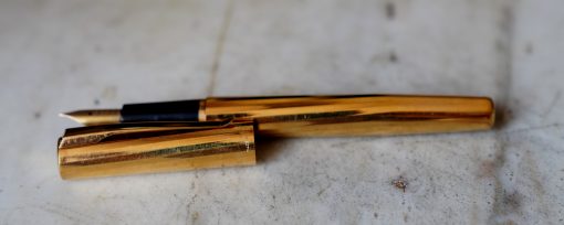 STYLO PLUME WATERMAN LADY METAL TORSADE - PLUME OR MASSIF 18 CARATS