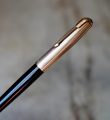 STYLO PLUME PARKER 51 EN RESINE NOIRE & PL. OR - PLUME OR MASSIF 18 CARATS - MADE IN ENGLAND – Image 2