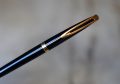 STYLO PLUME WATERMAN CF EN LAQUE NOIRE - PLUME EN OR MASSIF 18 CARATS - MOYENNE – Image 2