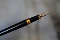 STYLO PLUME S.T. DUPONT OLYMPIO LAQUE DE CHINE NOIRE - PLUME OR MASSIF 18 CARATS - OBLIQUE MOYENNE – Image 2