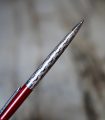 STYLO BILLE PARKER JOTTER LAQUE ROUGE & METAL FINITION HARLEQUIN - RARE VERSION – Image 2